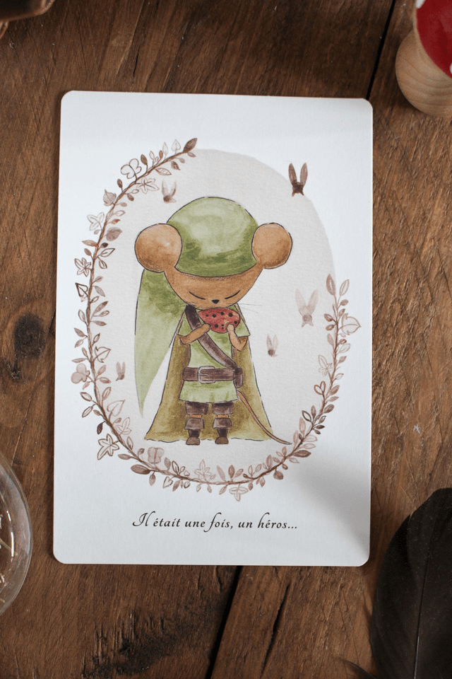 Il était une fois, un héros... - carte postale