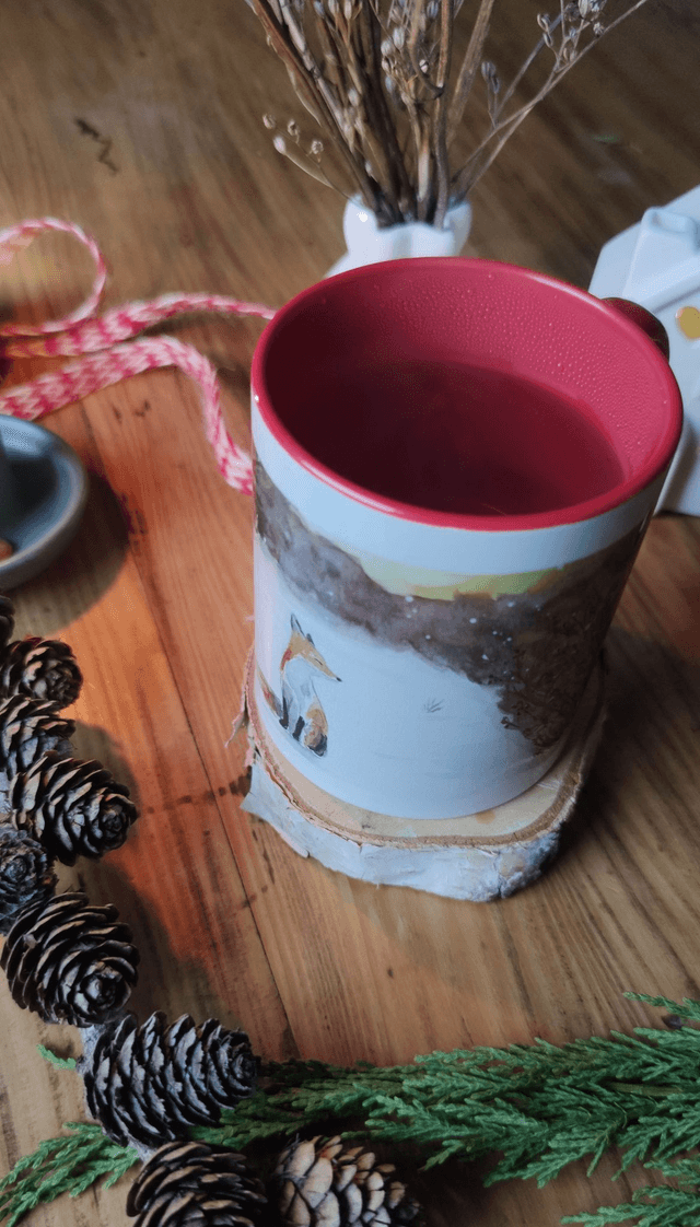 Mug Rouge L'instant du renard 
