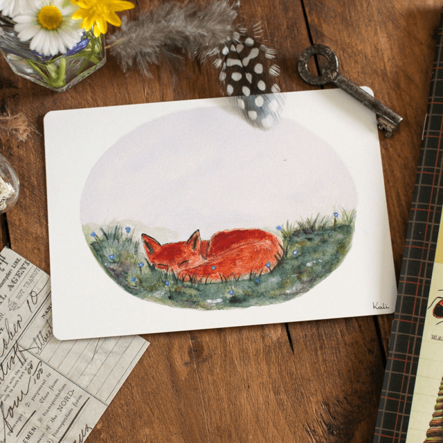 Endormi dans la prairie - affiche