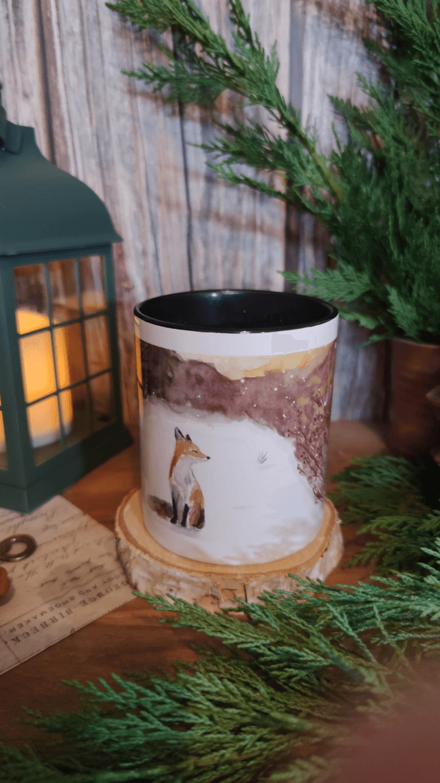 Mug Noir L'instant du renard