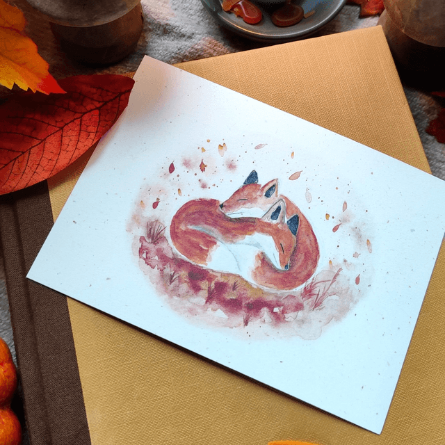 Douceur d'automne - carte postale  