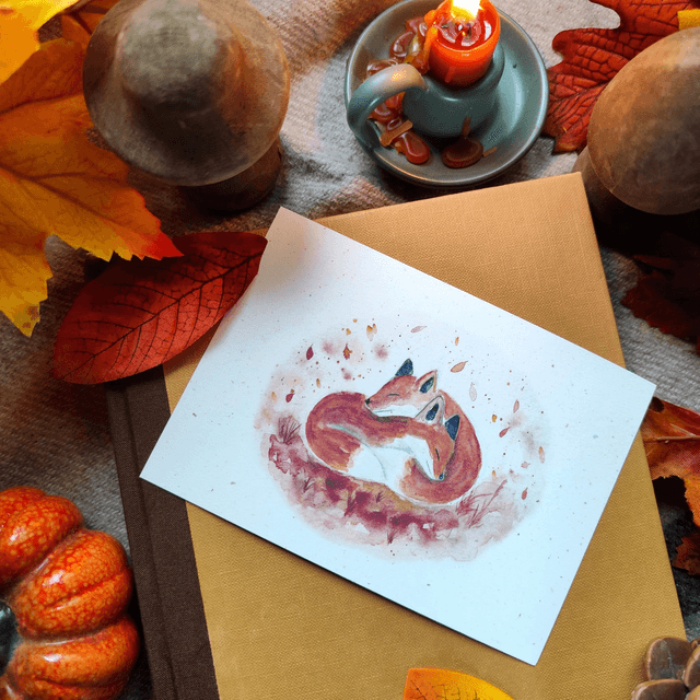Douceur d'automne - carte postale  
