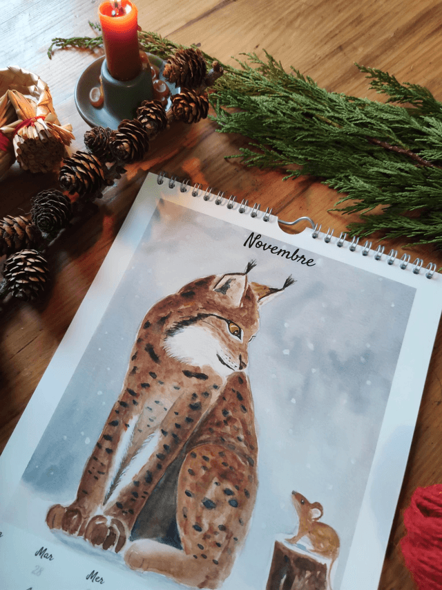 Calendrier annuel mural 2025 Format A4 