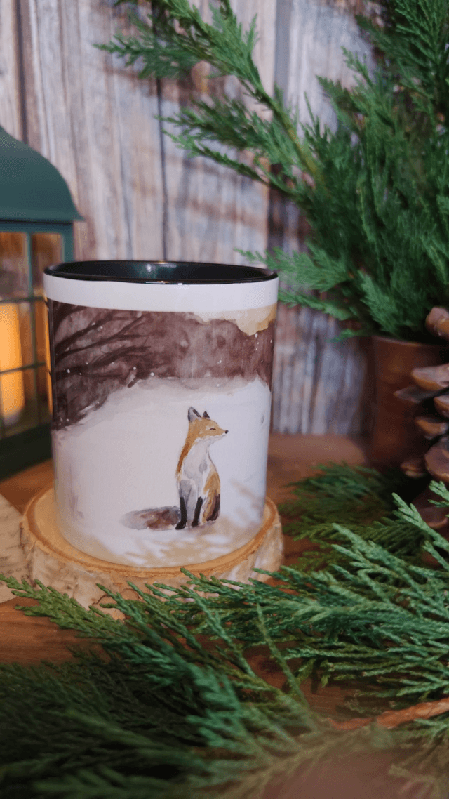 Mug Noir L'instant du renard