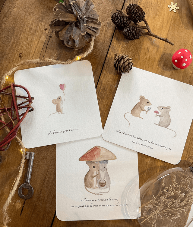 La rencontre - carte postale Saint Valentin