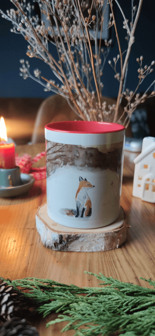 Mug Rouge L'instant du renard 