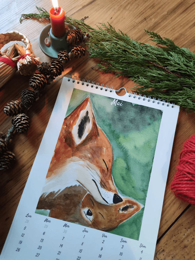 Calendrier annuel mural 2025 Format A4 