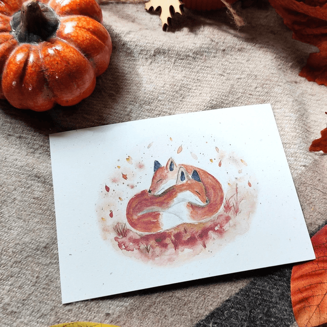 Douceur d'automne - carte postale  