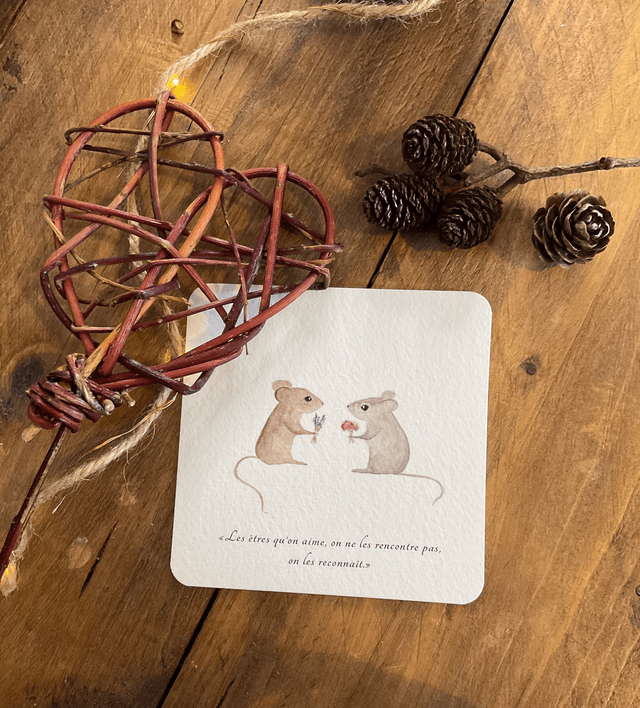 La rencontre - carte postale Saint Valentin