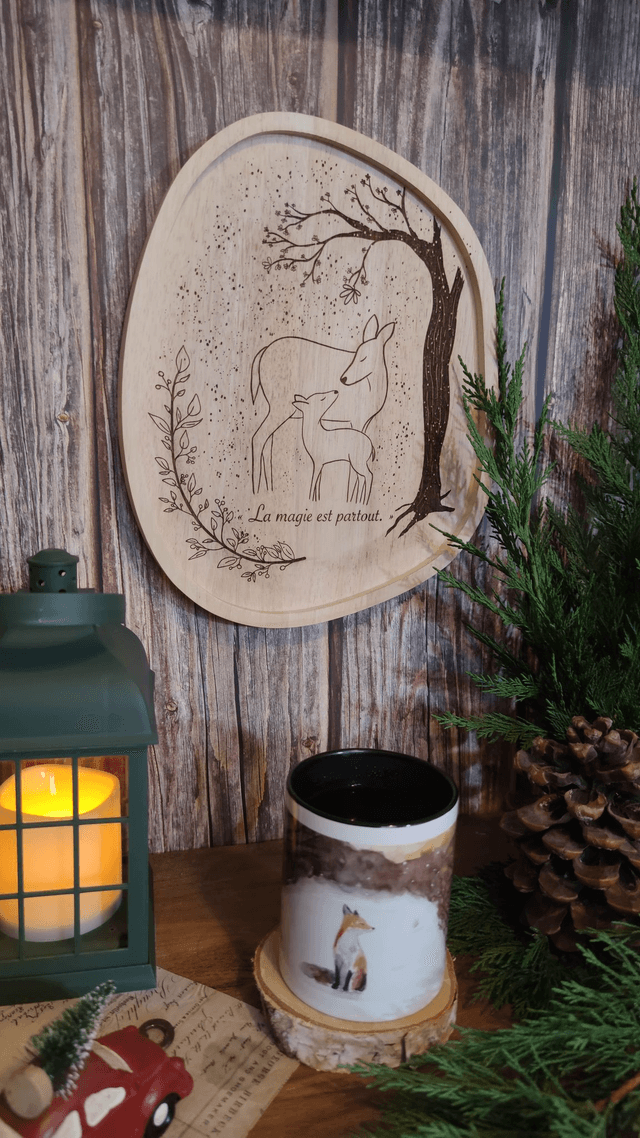Mug Noir L'instant du renard