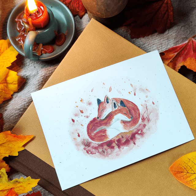 Douceur d'automne - carte postale  