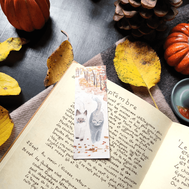Copains d'automne - marque page 