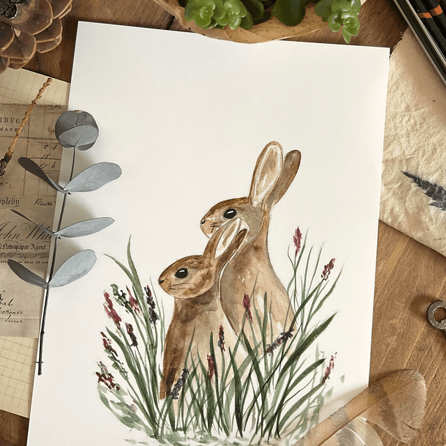 Duo des champs - marque-page