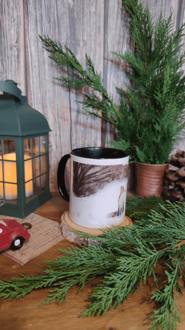 Mug Noir L'instant du renard