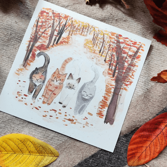Copains d'automne - marque page 