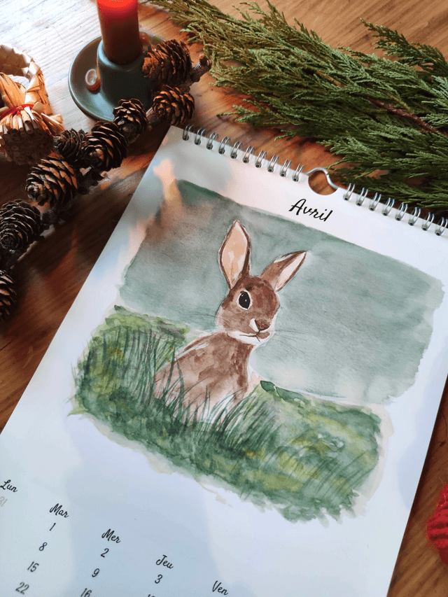 Calendrier annuel mural 2025 Format A4 