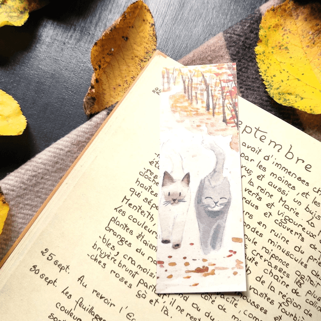 Copains d'automne - marque page 
