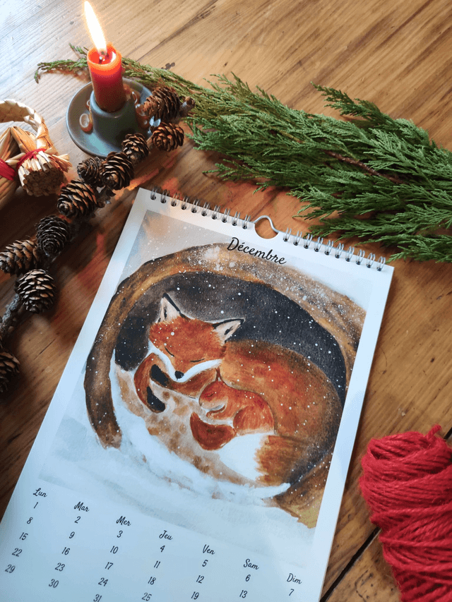 Calendrier annuel mural 2025 Format A4 
