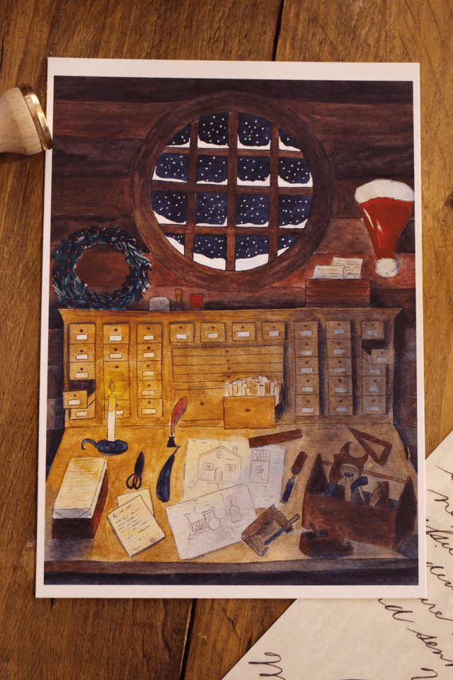 Le bureau du Père Noël - affiche
