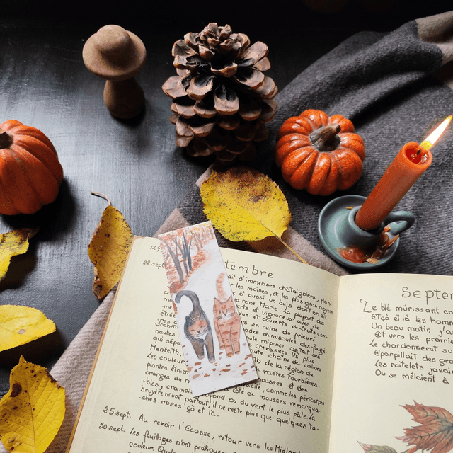 Copains d'automne - marque page 