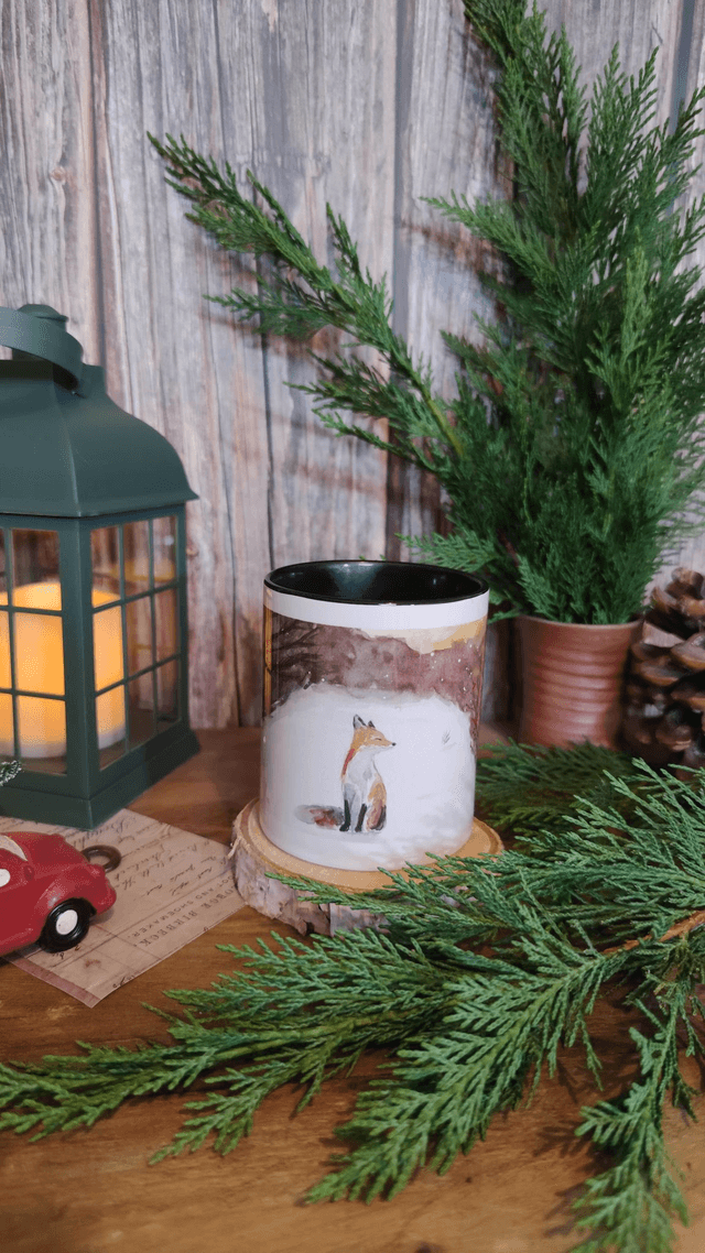Mug Noir L'instant du renard