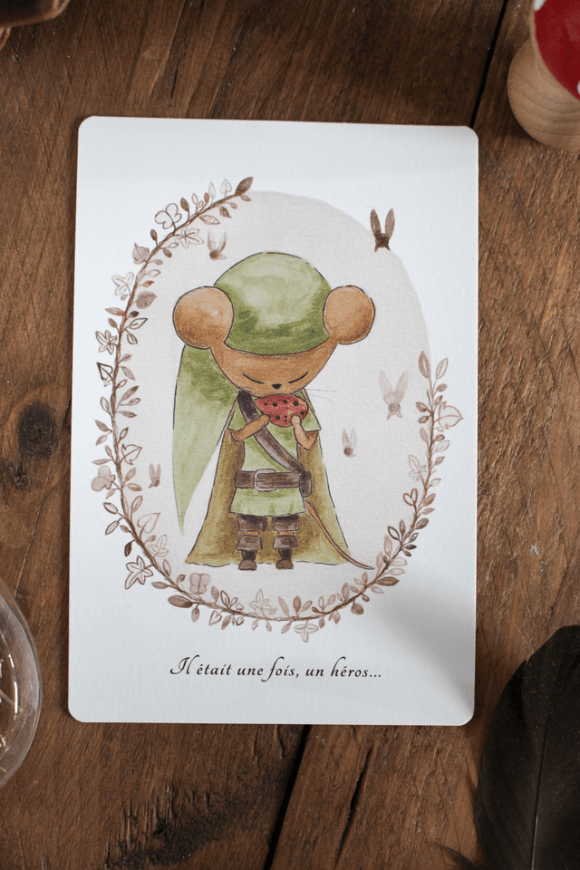 Il était une fois, un héros... - carte postale