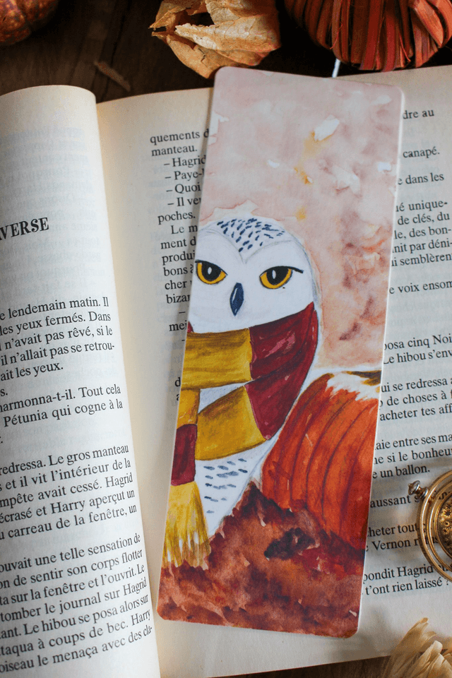 Hedwige et sa citrouille - marque-page