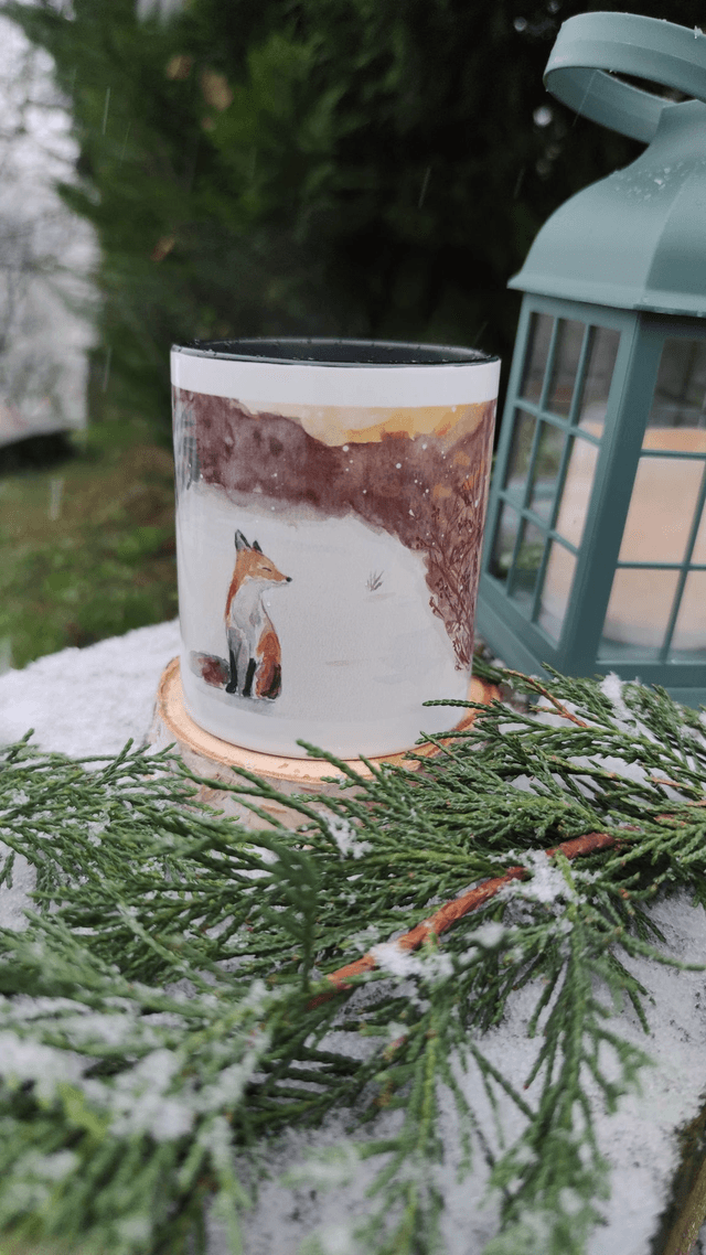 Mug Noir L&#039;instant du renard