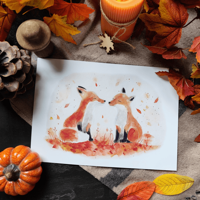 Amitié d&#039;automne - affiche  