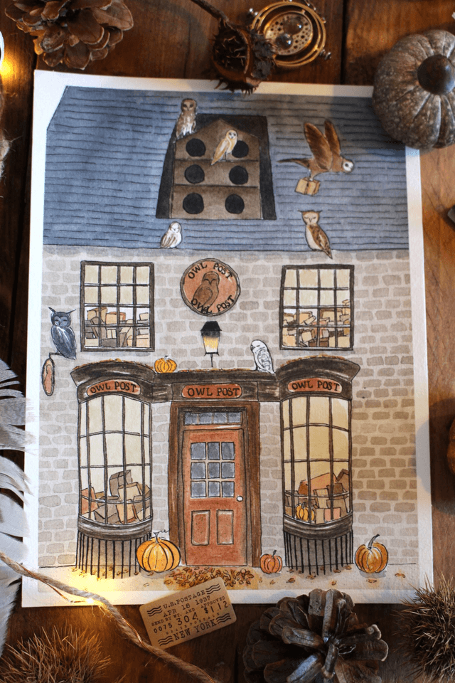 Owl post - affiche